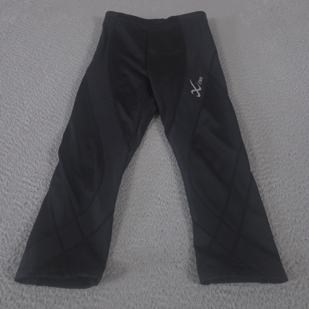 CW-X Leggings Womens S Stabilyx Joint Support 3/4 Compression Tights Workout
